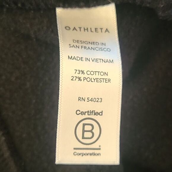 Athleta 24/7 Funnel Neck Sweatshirt Black Size S - Picture 10 of 13